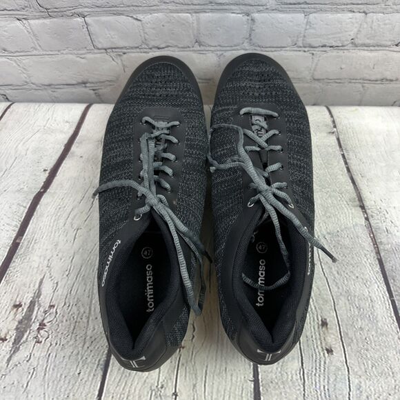 Tommaso Mens Strada Aria Black Knit Cycling Shoes Delta Cleats Size 13 US 47 New - Picture 6 of 11